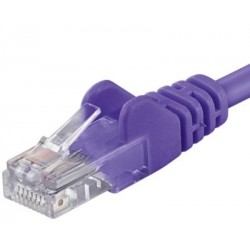 PremiumCord Patch kabel UTP RJ45-RJ45 CAT6 0.5m fialová sp6utp005V