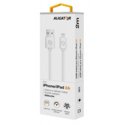 ALIGATOR Datový kabel 2A iPh lightnin 2 m bílý DAKA008
