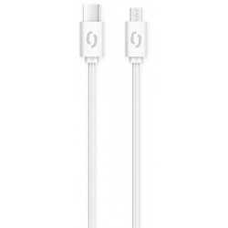 ALIGATOR Datový kabel POWER 3A, USB-C/microUSB bílý DATKP42