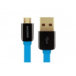 Kabel AVACOM MIC-40B USB - Micro USB, 40cm, modrá DCUS-MIC-40B
