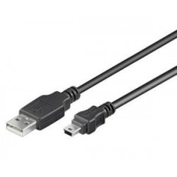 PremiumCord Kabel mini USB, A-B, 5pinů, 0,5m ku2m05a