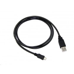 Kabel C-TECH USB 2.0 AM/Micro, 0,5m, černý CB-USB2M-05B