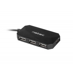 Natec Locust rozbočovač 4x USB 2.0 HUB, černý NHU-0647