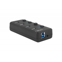 Natec Mantis 2 aktivní rozbočovač s funkcí nabíjení 4x USB 3.0 HUB,...