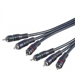 PremiumCord Kabel 3x CINCH-3x CINCH M/M 2m HQ kjackcmm3hq-2