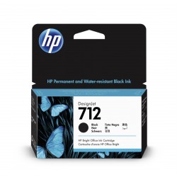 HP 712 38-ml Black DesignJet Ink Cartridge 3ED70A