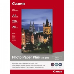 Canon Photo Paper Plus Semi-Glossy, foto papier, pololesklý, biely,...