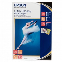 Epson Ultra Glossy Photo Paper, foto papier, lesklý, biely 10x15cm,...