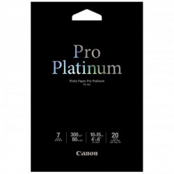 Canon Photo Paper Pro Platinum, lesklý, biely, 10x15cm, 4x6",...