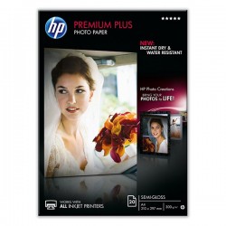 HP Premium Plus Semi-Gloss Photo Paper, foto papier, pololesklý,...