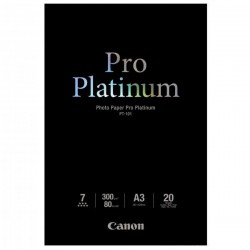 Canon Photo Paper Pro Platinum, foto papier, lesklý, biely, A3, 300...