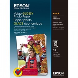 Epson Value Glossy Photo Paper, foto papier, lesklý, biely, A4, 200...