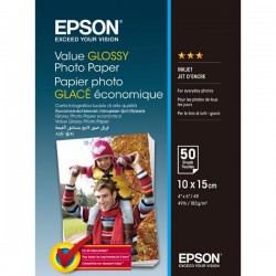 Epson Value Glossy Photo Paper, foto papier, lesklý, biely,...