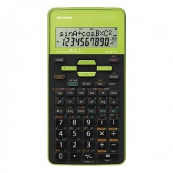 Sharp Kalkulačka EL-531THGR, čierno-zelená, školská EL531THGR