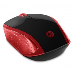 HP myš 200 Wireless Red, 1000DPI, 2.4 [GHz], optická, 3tl., 1...