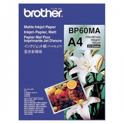 Brother Matte Inkjet Paper, foto papier, matný, biely, A4, 145...