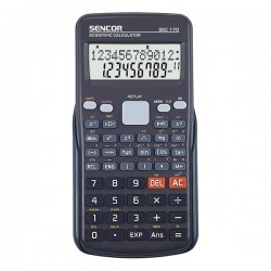 Sencor Kalkulačka SEC 170, čierna, školská, dvanásťmiestna