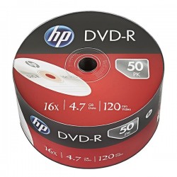 HP DVD-R, DME00070-3, 50-pack, 4.7GB, 16x, 12cm, bulk, bez možnosti...