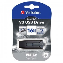 Verbatim USB flash disk, USB 3.0 (3.2 Gen 1), 16GB, V3, Store N Go,...