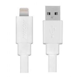 Kábel USB (2.0), Apple Lightning- USB A M, 1.2m, biely, Avacom, MFi...