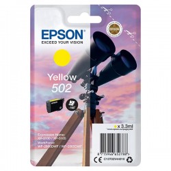 Epson originál ink C13T02V44020, 502, T02V440, yellow, 165str.,...