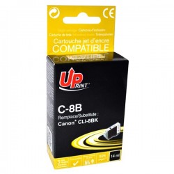 UPrint kompatibil. ink s CLI8BK, black, 14ml, C-8B, s čipom, pre...