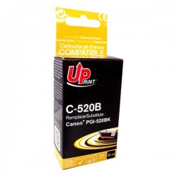 UPrint kompatibil. ink s PGI520BK, black, 20ml, C-520B, s čipom,...