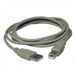 Kábel USB (2.0), USB A M- USB B M, 1.8m, čierny, Logo 7946