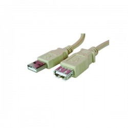 Kábel USB (2.0), USB A M- USB A F, 1.8m, čierny, Logo, blistr 17058