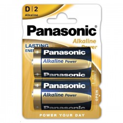 Batéria alkalická, veľký monočlánok, D, 1.5V, Panasonic, blister,...