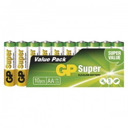 Batéria alkalická, AA, 1.5V, GP, fólia, 10-pack, SUPER B1320G
