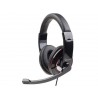 Gembird stereo slúchadlá a mikrofón s reguláciou hlasitosti, čierne MHS-001