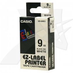 Casio originál páska do tlačiarne štítkov, Casio, XR-9WE1, čierny...