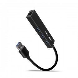 AXAGON HMA-GL3A, USB 3.2 Gen 1 hub, porty 3x USB-A + Gigabit...