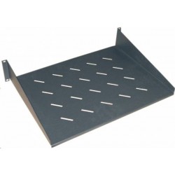 Pevná dierovaná polica 2U 19", hĺbka 350mm RGA-5-350