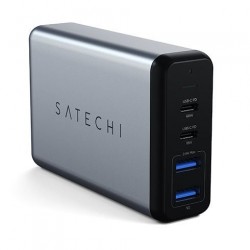 Satechi USB-C 75W Dual Power Delivery Travel Charger - Space Gray...