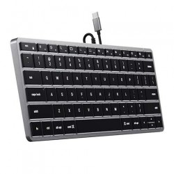 Satechi klávesnica Slim W1 Wired Backlit Keyboard - Space Gray...