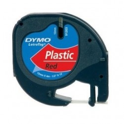 páska DYMO 59424 LetraTag Red Plastic Tape (12mm) S0721680/580/630