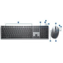 Dell Premier Multi-Device bezdrátová klávesnice a myš - KM7321W -...
