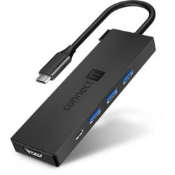 CONNECT IT USB-C hub, 5v1 (USB-C,3xUSB-A,HDMI), externí,...