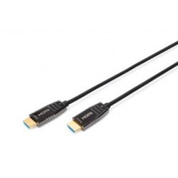 Digitus HDMI AOC Hybrid Glasfaser Anschlusskabel, Typ A M/M, 30m,...