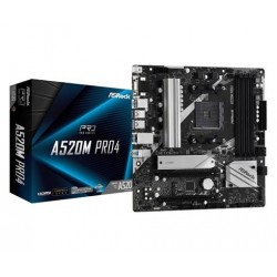 Asrock A520M PRO4, AMD AM4, 4xDDR4, HDMI, DP, M.2, Micro ATX
