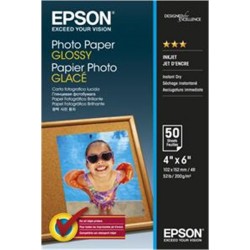 Epson Photo Paper Glossy, foto papier, lesklý, biely, 10x15cm, 200...