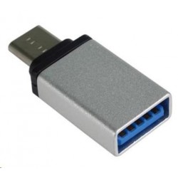 PREMIUMCORD Adaptér USB 3.1 C/male - USB 3.0 A/female, stříbrný,...