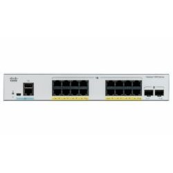 Catalyst C1000-16FP-2G-L, 16x 10/100/1000 Ethernet PoE+ ports and...