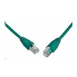 Solarix Patch kabel CAT5E SFTP PVC 1m zelený snag-proof...