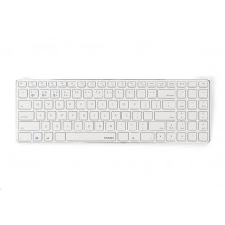 RAPOO klávesnice E9100M, bezdrátová, Ultra-slim, CZ/SK, bílá...