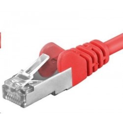 PREMIUMCORD Patch kabel CAT6a S-FTP, RJ45-RJ45, AWG 26/7 7m červená...