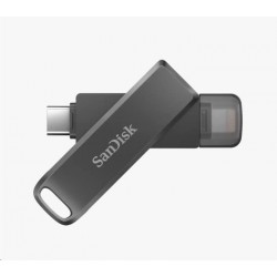 SanDisk Flash Disk 64GB iXpand Luxe, USB-C + Lightning...