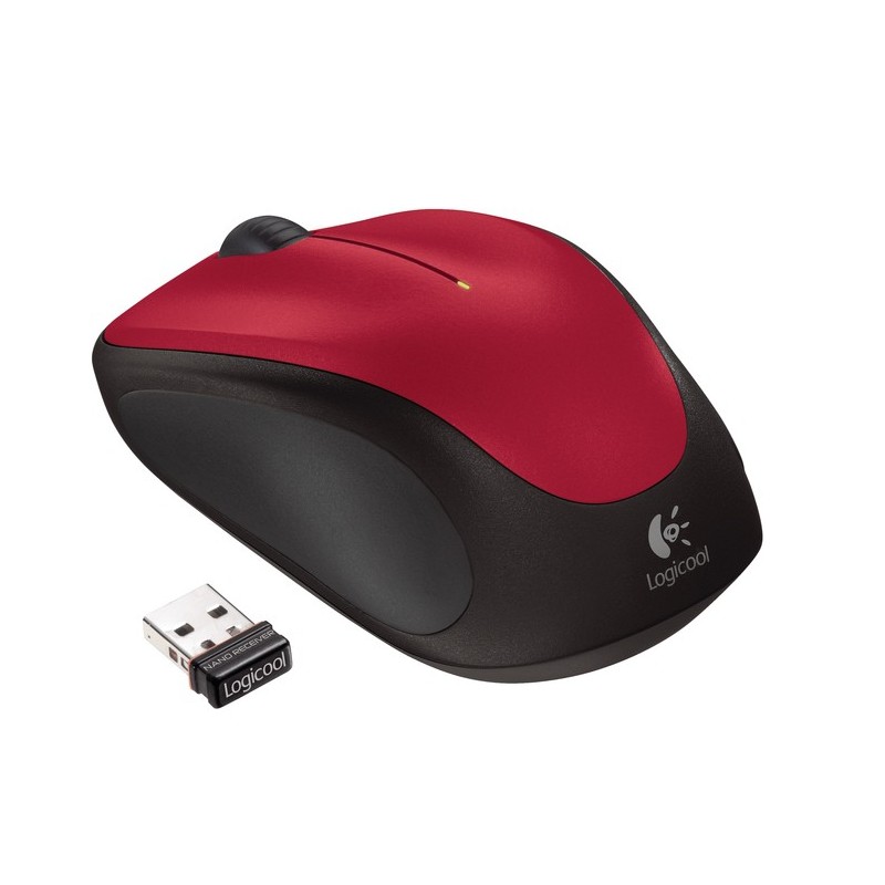 Počítačová myš Logitech Wireless Mouse M235 Red WER 910-002496